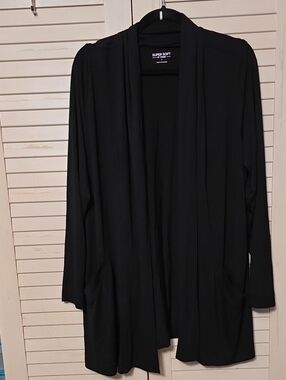 Torrid Super Soft Open Front Cardigan Black NWOT Size 1